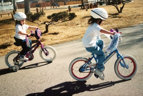 E & M riding bikes