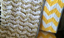 Chevron Zig Zag Rag Quilt Tutorial