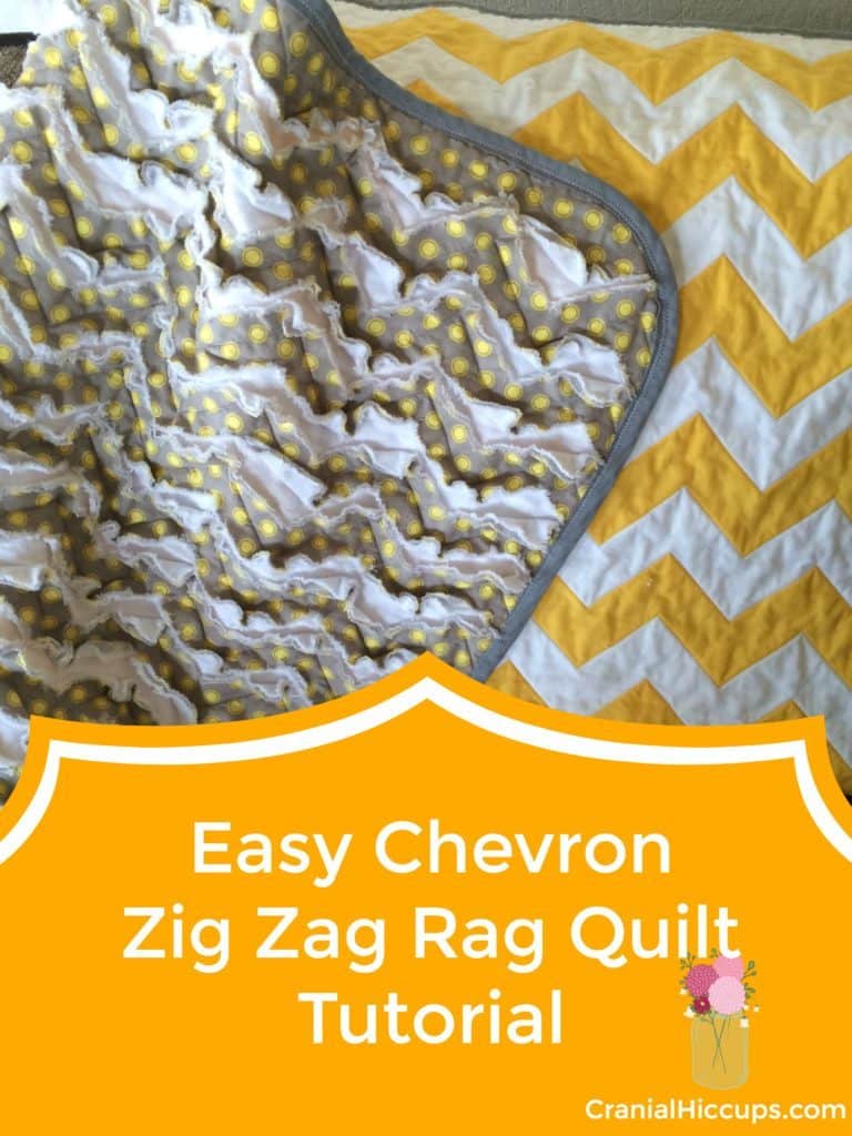 Chevron Zig Zag Rag Quilt Tutorial