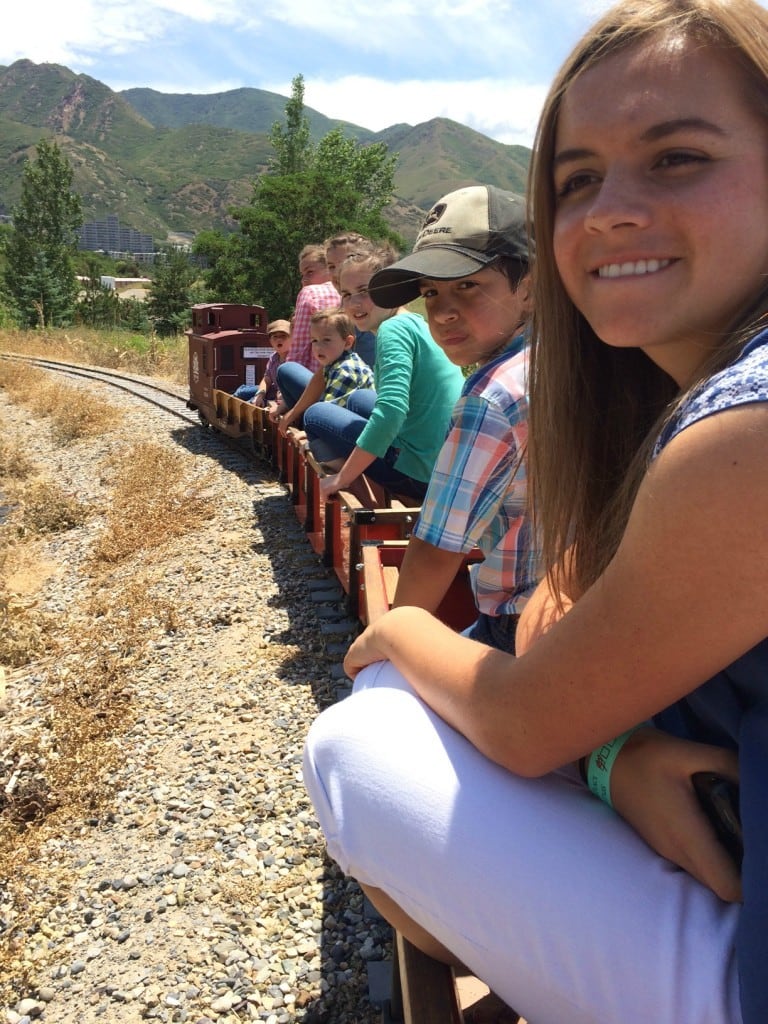 Heritage Park small train ride 2016