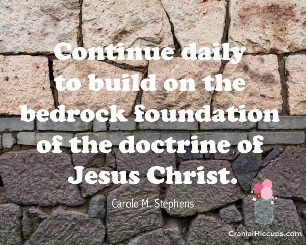 Build bedrock foundation on Jesus Christ