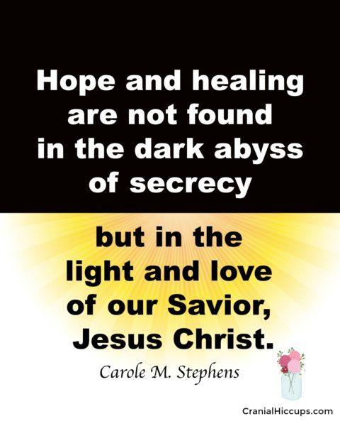 hope and healing found in Jesus Christ