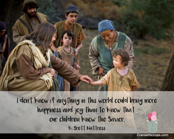 “I don’t know if anything in this world could bring more happiness and joy than to know that our children know the Savior.” K. Brett Nattress #LDSConf