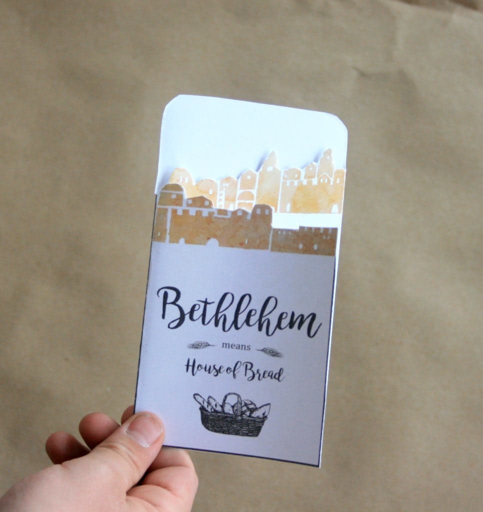 O Little Town of Bethlehem handmade card