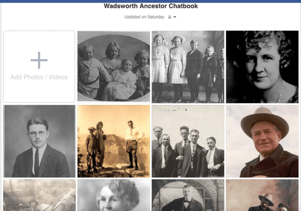 Wadsworth Ancestors Facebook Album
