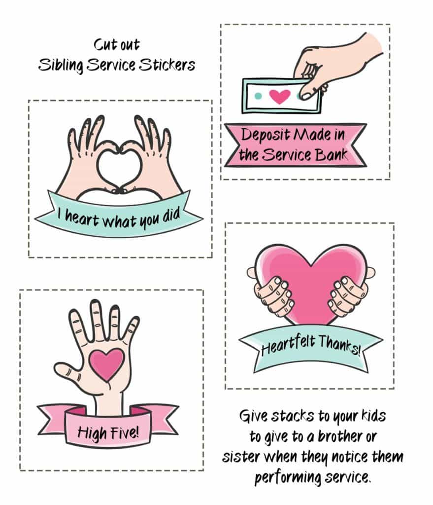 Sibling Service Stickers