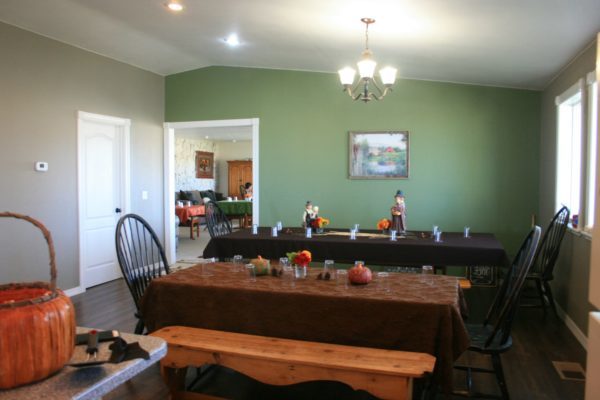 Dining room looking into the Living room