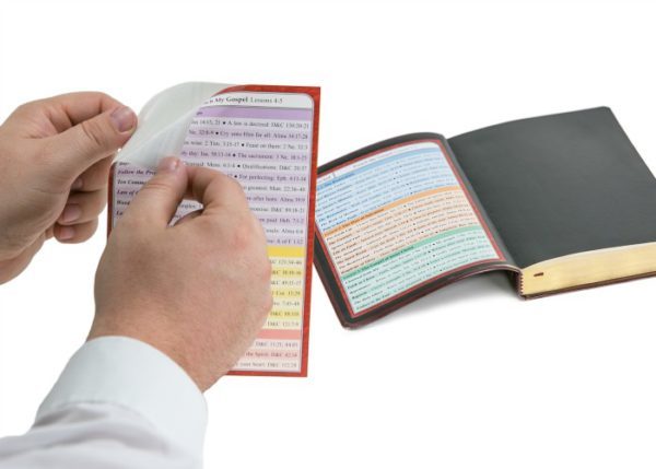 MissionAid scripture inserts are self-adhesive