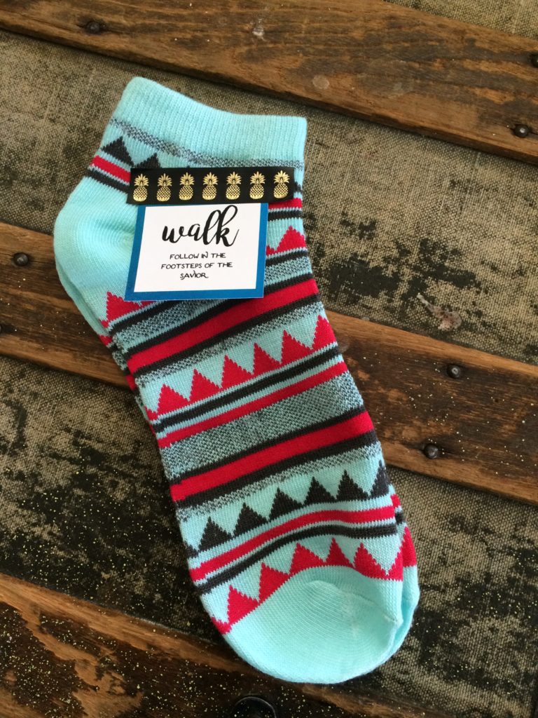 Follow the footsteps of the Savior - Walk (socks) 2018 Mutual Theme