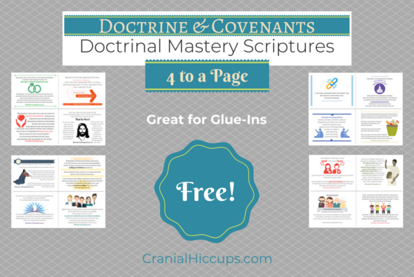 Doctrine & Covenants Doctrinal Mastery 4 on a page