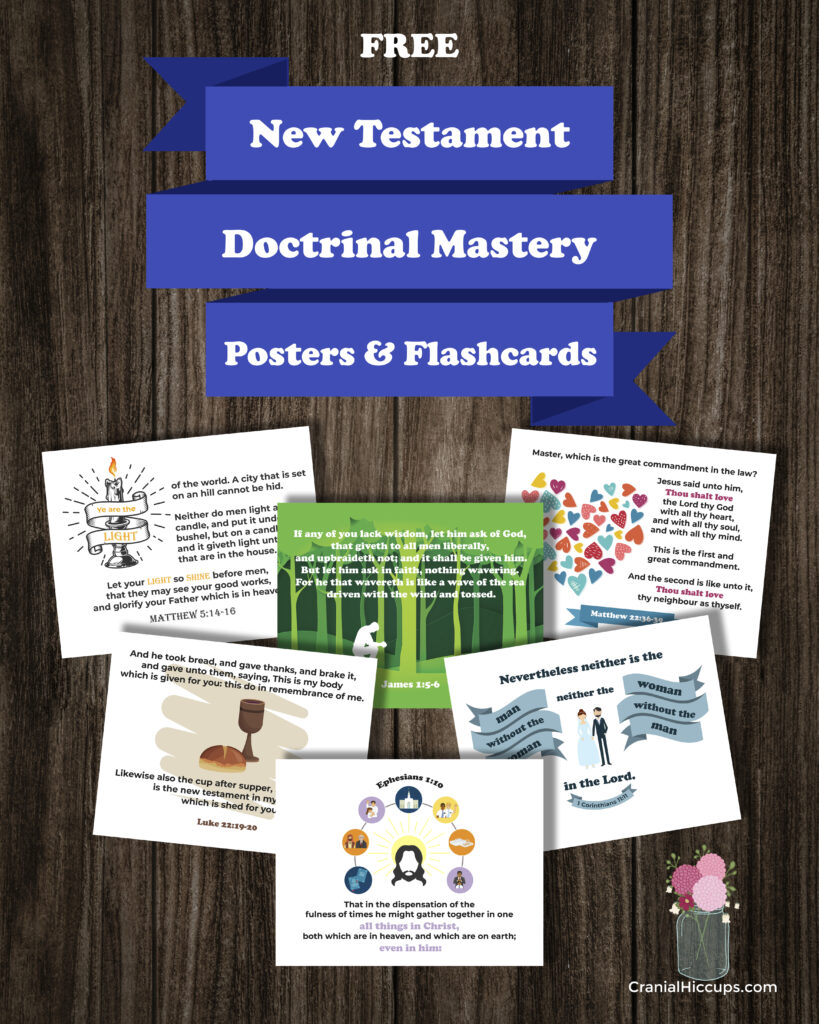 New Testament Doctrinal Mastery Posters & Flashcards for 2023